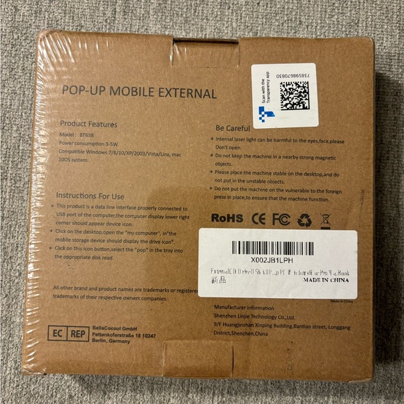 NWT - External DVD/ CD Drive - Picture 3 of 3